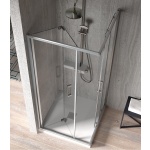 Mampara angular 2 puertas 1 plegable y 1 corredera decorado TR705+ TR707 Kassandra